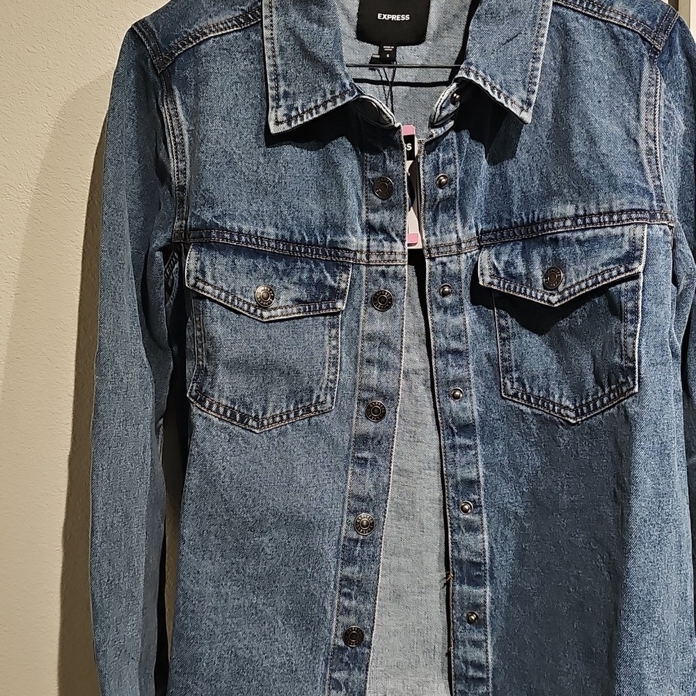 Express Blue Jean Jacket - Picture 11 of 13